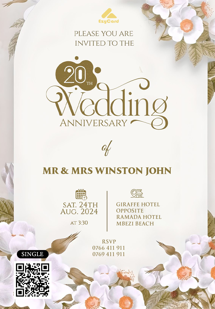 Rhino Anniversary Card