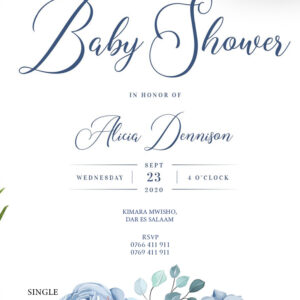 BABY SHOWER GIRAFFE Giraffe Baby Shower Card