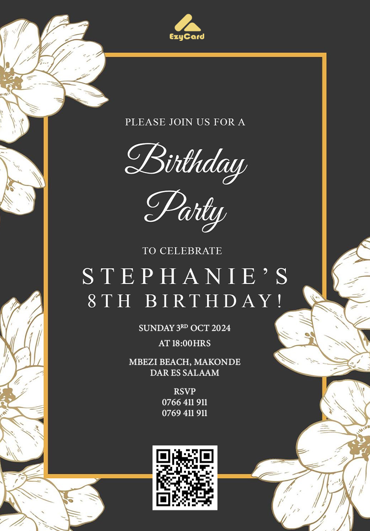 Giraffe Birthday Card